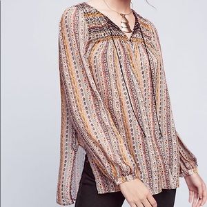 BT for Anthropologie Terra Silk Blouse
